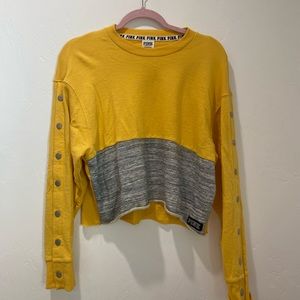 Pink Victoria secret extra small, yellow and grey crew neck